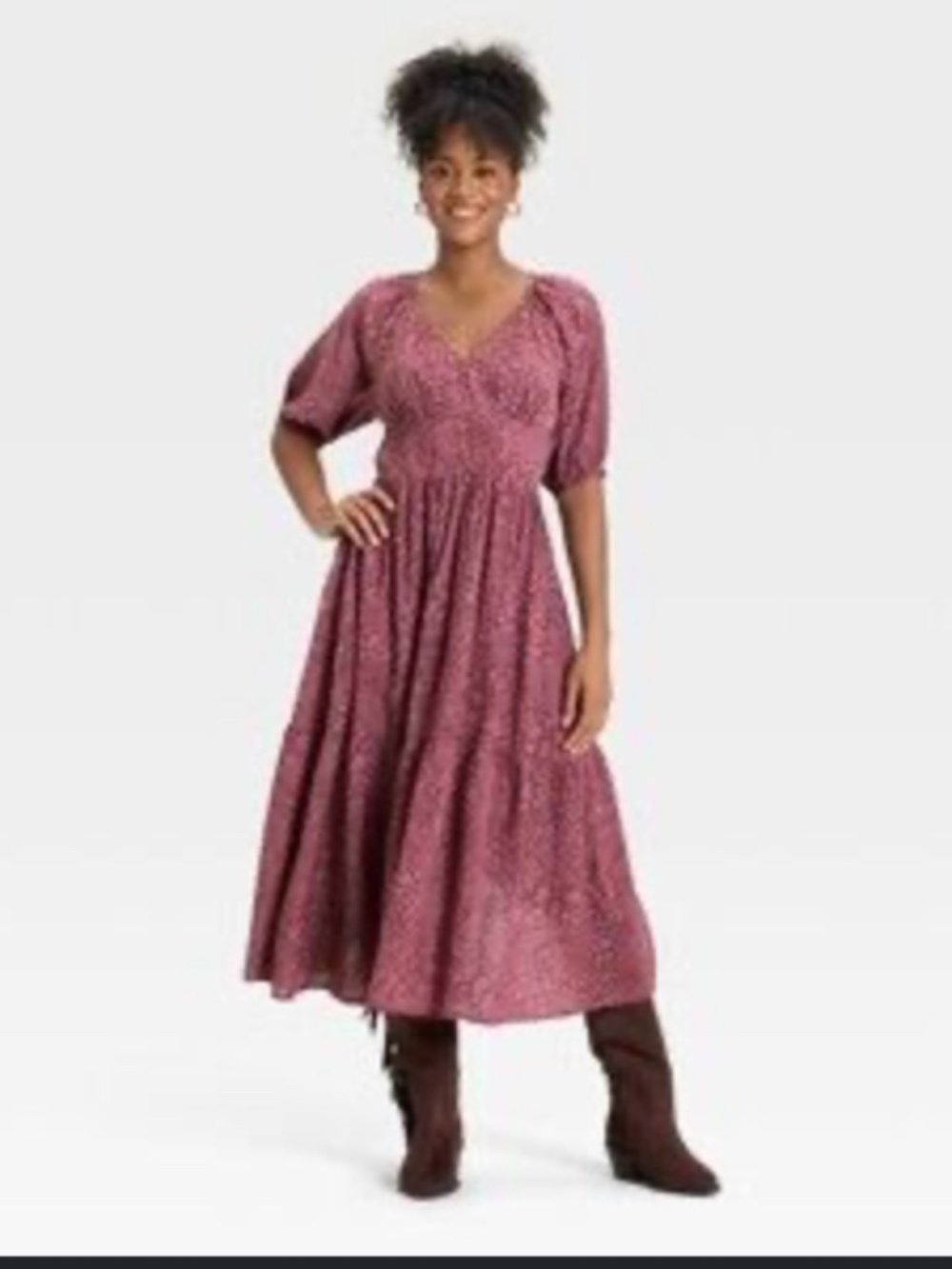 Universal Thread Printed Maxi Dress, size L